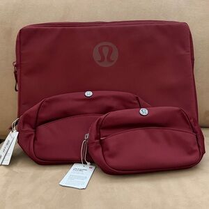 Lululemon Accessories Bundle Crew Laptop Sleeve City Essential Pouch in Rockwood